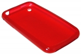 System-S Custodia Skin in silicone rosso per Apple iPhone 3GS