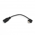 System-S Micro USB 3.0 Host Adapter OTG Kabel 90 grad rechts gewinkelt Winkelstecker 15 cm