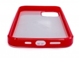 Schutzhlle aus Silikon in Rot Transparent Hlle kompatibel mit iPhone 12
