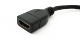 HDMI 1.4 Kabel 20 cm Buchse zu Micro Stecker Adapter in Schwarz