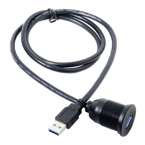 Auto Universal Dual Unterputz zwei USB-Anschluss Verlängerung kabel Kabel  Montage platte USB 2,0 Kabel adapter 150cm - AliExpress