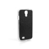 System-S Hlle Back Cover Crystal Case Muster Applikation in Silber Schwarz fr Samsung Galaxy S4 i9500