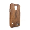 System-S Holzoptik Graphic Woodstyle Bambus Tasche Cover Schutzhlle Protector Case fr Samsung Galaxy S5 (Dunkelbraun)