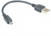System-S USB 2.0 Kabel fr USB-A auf USB Mini-B 8-Pin 10 cm