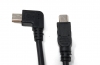 USB 2.0 Kabel 20 cm Mini B Stecker zu Stecker Winkel Adapter in Schwarz